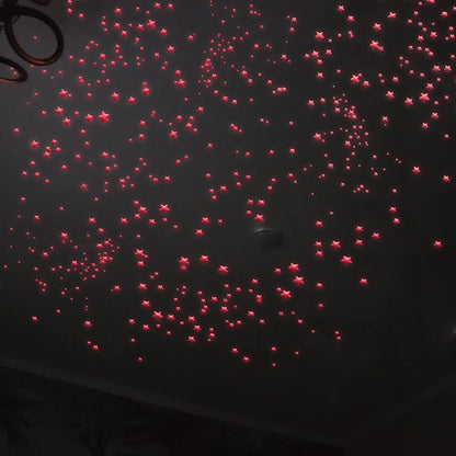 Glow in The Dark Stars Decals Decor 633 Pcs Luminous Dot Stars, 3D Starry Stars Glow in The Dark Stickers for Ceiling or Wall and Kids Bedroom Décor