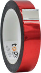 WOD MPFT2 Red Metalized Polyester Mylar Film Tape with Acrylic Adhesive, 1 inch x 72 yds. Vibrant Mirror Red Tape, Decor Tape for Detailing Accent Wall, Graphic Arts, Car and Boat Trim