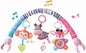 Pau1Hami1ton Baby Stroller Arch Toys, Car Seat Toys,Bouncer Toy Bar/Mobile for Bassinet,Adjustable Baby Hanging Toys Fit for Crib Bed,Stroller,Car Seat.S-19(Pink Zebra)