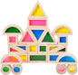 Wood Building Blocks Set 24pcs, Wooden Blocks for Toddlers, Rainbow Sensory Toys, Educational Toys, Preschool Wooden Stacking Toy for Kids