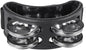 Musfunny Foot Tambourine Percussion Musical Instrument Foot Drum Set with Metal Jingle Bell for Guitar Drum Accessory (Black)