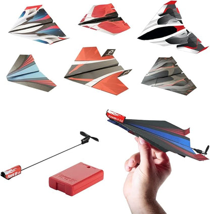 POWERUP 2.0 Paper Airplane Conversion Kit | Electric Motor for DIY Paper Planes | Fly Longer and Farther | Perfect for Kids & Adults | Ready to Use Aeroplane Engine Kits | 2.0 Multicolor