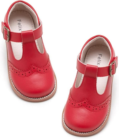 Felix & Flora Toddler Little Girl Mary Jane Dress Shoes - Ballet Flats for Girl Party School Shoes