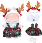 17cm Doll Clothes Outfit Dress Up Suitable for 6.7 inch Hight , Accessories Suit No Doll Only Clothing Christmas Set (Set 8) 1hairband+1tshirt+1shoes+1skirt