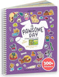 Cupkin Pawsome Day Sticker Book Activity for Kids, Toddler Airplane Travel Essentials, 300+ Kid's Stickers + 8 Scenes + Coloring Book Pages, Animal Lover Gift, Kids Crafts for Ages 2-8