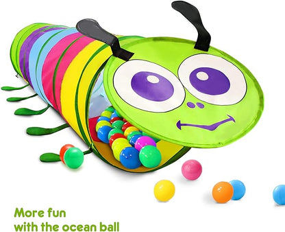 PigPigPen Kids Tunnel for Toddlers,Pop Up Play Tunnel Tent for Babies or Dogs, Indoor & Outdoor Toys for Kids Backyard Playset. (Colorful Modeling Play Tent)