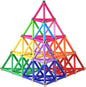 165PCS Magnetic Building Stick Blocks, Magnet Educational Toys Magnetic Blocks Sticks Stacking Toys STEM Set, Non-Toxic Building Toy 3D Puzzle with Storage Bag