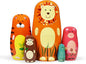 HYCLES Nesting Dolls Russian Matryoshka Wood Stacking Nested Set for Kids Handmade Toys for Children Kids Christmas Birthday Decoration Halloween Wishing Gift