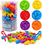 JOCHA Color Sorting and Counting Animals Toys for Toddlers 3 5 4 Years Old Preschool Matching Learning Educational Game Montessori Sensorys Math Classification Activities Toys for Kids Boys Girls
