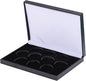 Coin Display Case PU Black Velvet Display Coin Box 45mm Challenge Coin Storage Presentation Box for Commemorative Coins Medals, 10 Slots