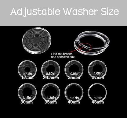 Challenge Coin Display Case Silver Dollar Coin Holder 1.8" in Single Coin Display Case Wood Coins Storage Box Coins for Collectors