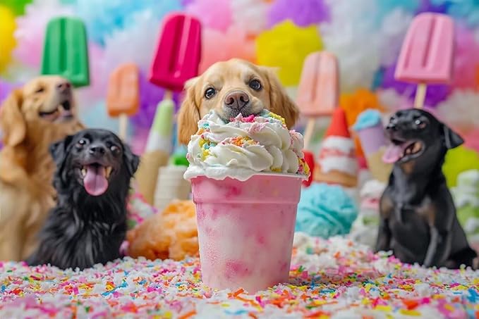 200 Pieces Wooden Jigsaw Puzzle, Cute Ice Cream Puppy Decorative Wall Art Gifts, Active Mind Puzzle, Fun and Challenging at The Same Time