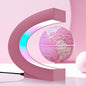 Magnetic Levitating Floating Globe Multi-color Changing Self-rotating with LED Lights, Desktop Decorative Globe, Cool Tech Gifts for Ladies/Mothers/Wives/Girlfriends/ (Pink)