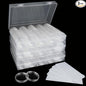 300 PCS Coin Capsules 30mm Plastic Coin Storage Box, Assorted Sizes Coin Collection Supplies Clear Coin Storage Case, Round Silver Dollar Coin Holders with Foam Protect Gasket (17/20/25/27/30mm)