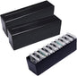 MUDOR 2 Pack Coin Slab Storage Box, Black Plastic Coin Holder Case Compatible with 20 Slab PCCB PCGS, Olny Box