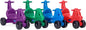 CarePlay Puppy Ride-On Toy, 2-in-1 Design with Push Handles, Walker & Ride-On Toys for Toddlers, 1-3 Year Old Boys & Girls, Durable Polyethylene Body, 4-Pack Blue, Red, Green, & Purple