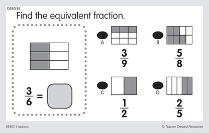 Teacher Created Resources Power Pen Learning Cards: Fractions (6463)