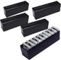MUDOR 4 Pack Coin Slab Storage Box, Plastic Coin Slab Holder for Coin Collectors, Coin Holder Case Compatible with 20 Slab PCCB PCGS Coin Holders, Olny Box