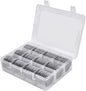 84 Pieces 46 mm Coin Capsules, with Foam Gasket and Plastic Storage Organizer Box, Coins Holder Collector Case for Coin Collection Supplies 7 Sizes (16/20/25/27/30/38/46mm) - Clear Case+Black Gasket