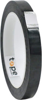 WOD MPFT2 Black Metalized Polyester Mylar Film Tape with Acrylic Adhesive, 1/2 inch x 72 yds. Vibrant Mirror Black Tape, Decor Tape for Detailing Accent Wall, Graphic Arts, Car and Boat Trim