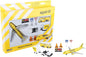 Daron Spirit Airlines Airport Playset with Die-Cast Metal Model Airplane with Plastic Parts, Cars and Transportation Toys for Kids Ages 3+