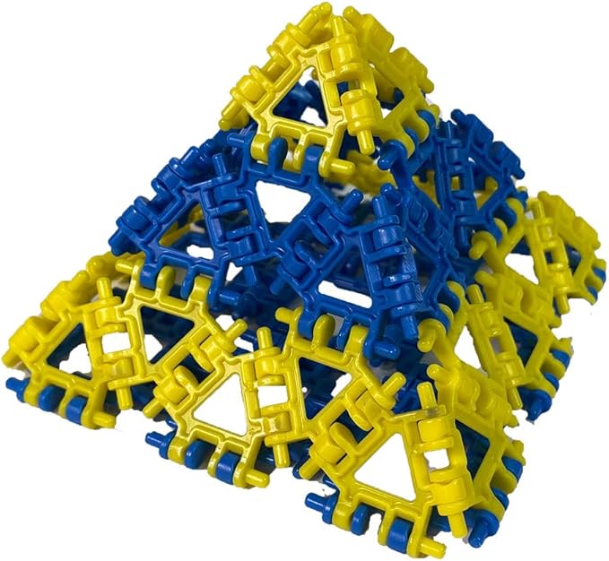 That Hinge Toy 82 Piece Green + Orange Set, Animal + More STEM Construction Toy Building Set