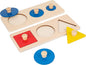 Montessori Shape Puzzle for Toddlers 1-3 - Learning Color & Shape Sorter,Baby Puzzles 12-18 Months with Jumbo Knob,Educational Toys Gifts for Boys and Girls (Multiple Shape Puzzles/Circle Puzzle)