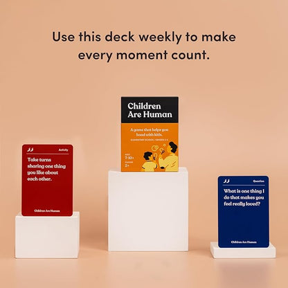 Children are Human | 140 Conversation Cards to Help Bond with Kids | Card Game for Elementary School Children | Designed by Experts for Grades 2-5 | Ages 7-10+