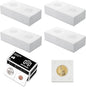 MUDOR Upgraded Premium Coin Flips for Small Dollar, 200 Pack Cardboard Coin Holder, Mylar Coin Flips 2x2, Paper Coin Holders,Small Dollar