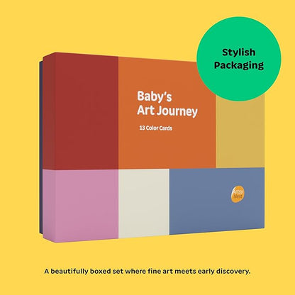 Baby’s Art Journey Color Cards – Set of 13 Museum-Inspired Art Learning Cards for Ages 0–12 Years
