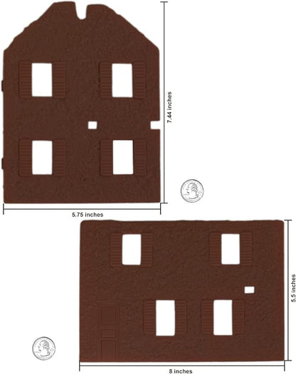 BMC WW2 Bombed French Farm House - Plastic Army Men Playset Accessory