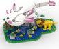 Axolotl Toy Building Set, Axolotl Doll Figures with Grass and River Scenery Accessories Building Kits, Axolotl Toys A Gift for Kids, Boys and Girls Ages 6 and Up