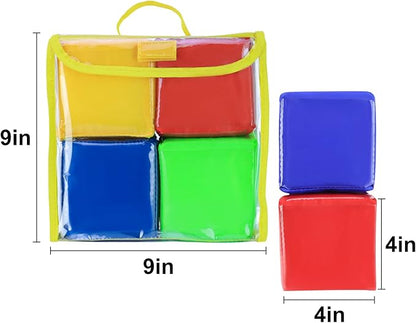 Godery DIY Education Playing Game Dice, Pocket Cubes for Teaching (Set of 4)