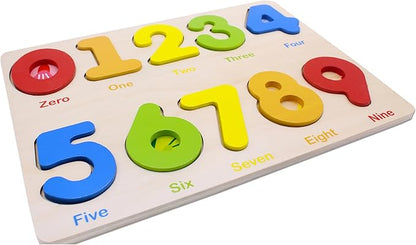 You&Xi Toddler Puzzles for Kids Age 3-4 Years Old-Wooden Number Preschool Puzzles