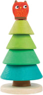 Tender Leaf Toys - Stacking Fir Tree - Wooden Tree Top Sorter and Stacker - Educational Toy for 18m+