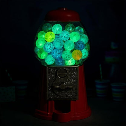 SallyFashion 25 PCS Glow in The Dark Marbles, Bulk Luminous Colorful Glass Marbles for Kids Marble Run Games