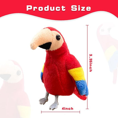 6pcs Bird Finger Puppets Set, Cute Animal Puppet for Role-Playing Mini Hand Puppets Suitable for Kids,Bird Animal Puppets for Storytelling, Realistic Finger Puppet for Toddlers
