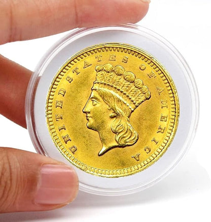 300PCS Coin Capsules, Coin Holder with Gaskets, 4 Sizes (20/25/27/30mm) Plastic Coins Protector Case with Plastic Storage Organizer Box for Collectors Coins Collection Supplies