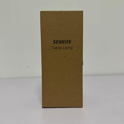 Semlos Led Table Lamp for Bedroom, Reading Night Light with 3 Color and 10 Dimmable Brightness, Bedside Lamp Touch with Remote Control, Desk Lamp for Nightstand, Beds and Office