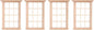 DOITOOL 2Pcs 1: 12 Dollhouse Window Frame Dollhouse Miniature Furniture Mini Wooden Window Frame DIY Dollhouse Bedroom Accessories, 3.3 x 4.5inch (Pack of 2)