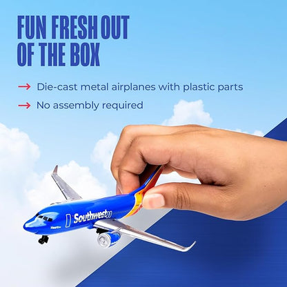 Daron Toy Airplane – Southwest Airlines – Die-Cast Metal Model Airplane Toy with Plastic Parts for Kids Ages 3+