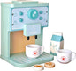 Wooden Coffee Maker Toys Play Set for Kids, Coffee Machine Toy, Montessori Pretend Play Food Kitchen Accessories for Toddler Girls and Boys (Coffee Maker)