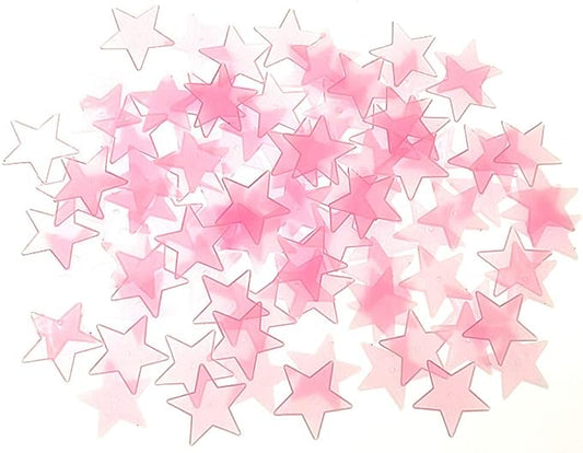 Glow in The Dark Stars Sticker Luminous Stars Wall Ceiling Pasters(100pcs,Pink,1.2 Inches)