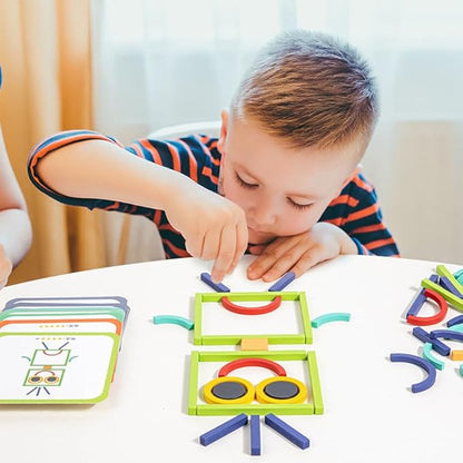Winbar Kids Toys for Creative Learning, Building Educational Resources Toys for Preschool and Kindergarten Boys and Girls Matching Blocks Logical Educational Classroom Family Game Toy