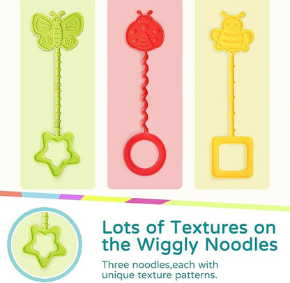 LiKee Montessori Toys for Baby 18+ Months, Sensory Baby Toys for Infants 1+ Years Old, Silicone Pull String Fidget Toy Gift for Toddlers Boys Girls Stroller Crib Car Seat Travel (Daisy)