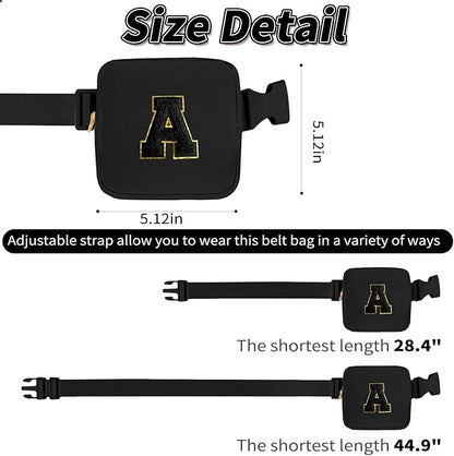 Birthday Gifts for 2 3 4 5 6 7 8 9 10 11 Year Old Girls - Mini Fanny Pack Cute Crossbody Bag Belt Bag Trendy Stuff,Graduation Gifts for Girls Teens Kids Daughter Sister Her - Black,A
