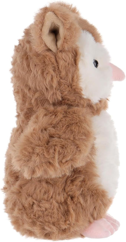 Apricot Lamb Flower Owl Plush Stuffed Animals for Kids, Soft Cute Plush Toys for Baby Girl and Boy, Fluffy Flower Owl Brown (Dark Brown)