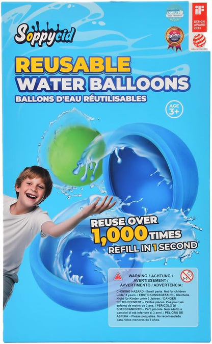 6 Pcs Reusable Water Balloons, Pool Beach Water Toys for Boys and Girls, Summer Toys for Kids Ages 3-12, Magnetic Water Ball for Outdoor Activities