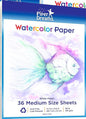 1 Pack - Total of 36 Sheets of Watercolor Paper (11.7" x 8.3") - Heavy Stock (98lb), Loose White Sheets. Perfect for Kids, Students & Adults