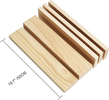 Large Open Ended Wooden Building Blocks for Kids 44 lb, 19.7″ Giant Natural Pine Rectangular Wood Building Toys 32pcs，XXL STEM Construction Toys for Toddlers, Birthday Gift for Kids Ages 4-12 (Large)